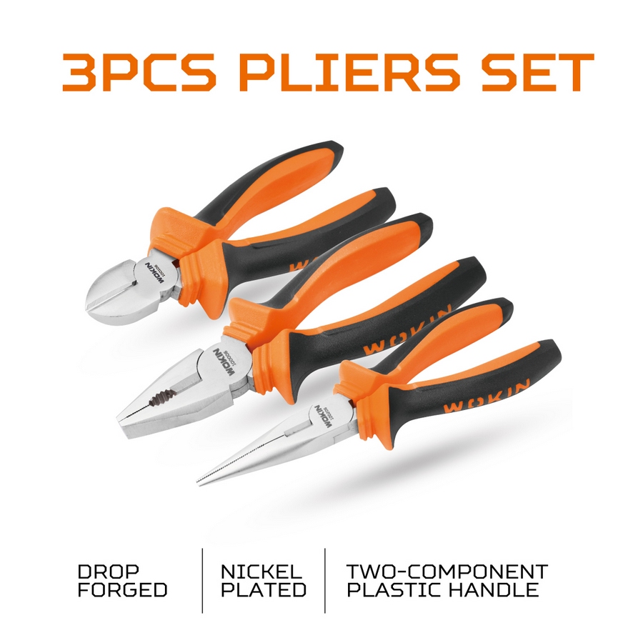 Set de Alicates 3 Piezas Wokin